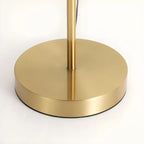 Modern White Glass Shade Goleden Table Lamp for Bedroom