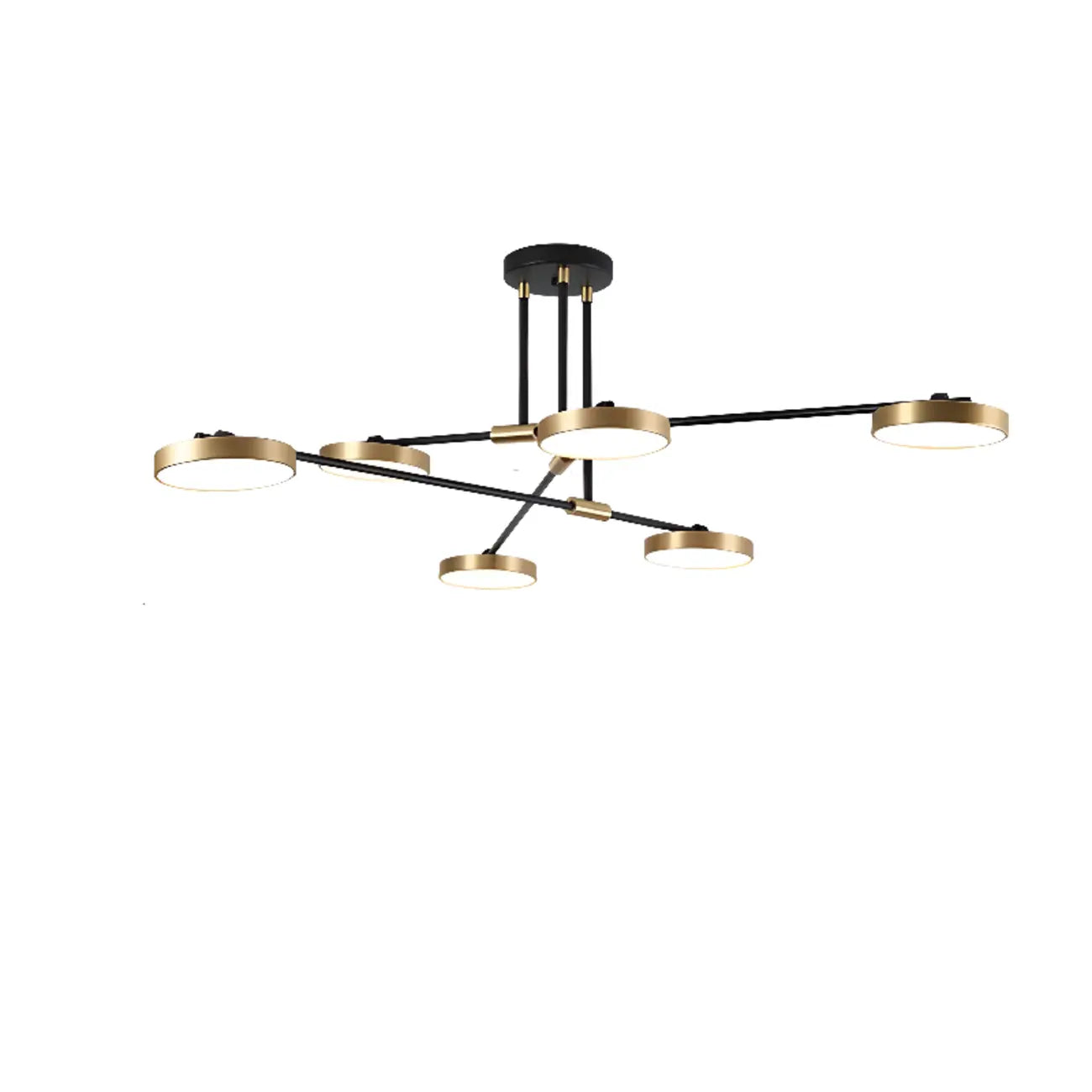 Contemporary Indoor LED Ceiling Light with Acrylic Shade