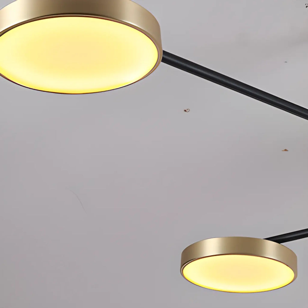 Contemporary Indoor LED Ceiling Light with Acrylic Shade