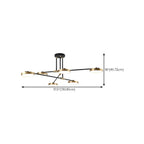 Contemporary Indoor LED Ceiling Light with Acrylic Shade