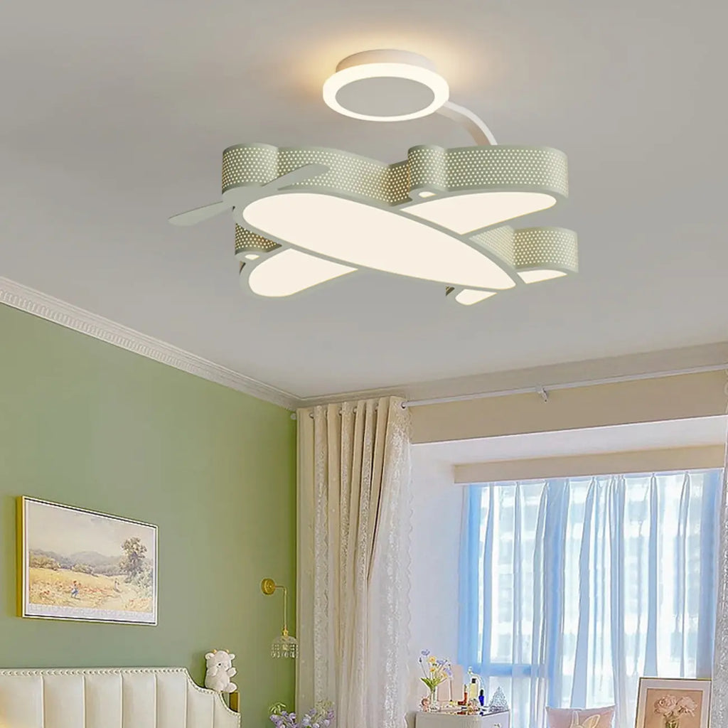 Dimmable Floral LED Ceiling Light with Acrylic Shade