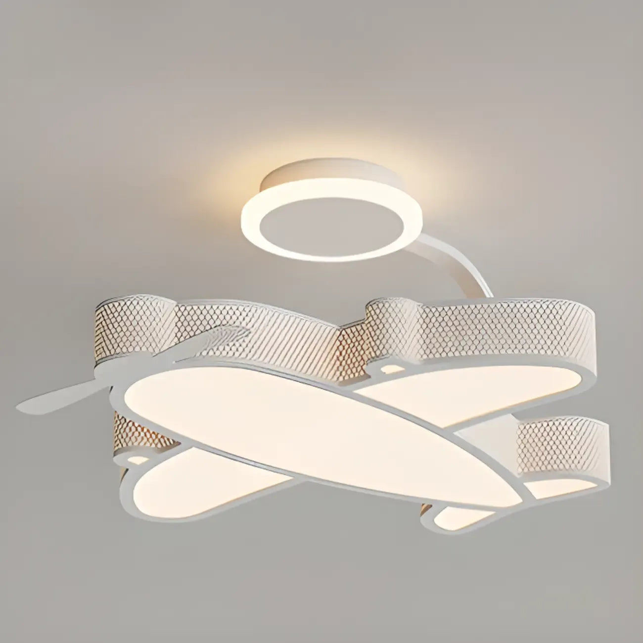 Dimmable Floral LED Ceiling Light with Acrylic Shade