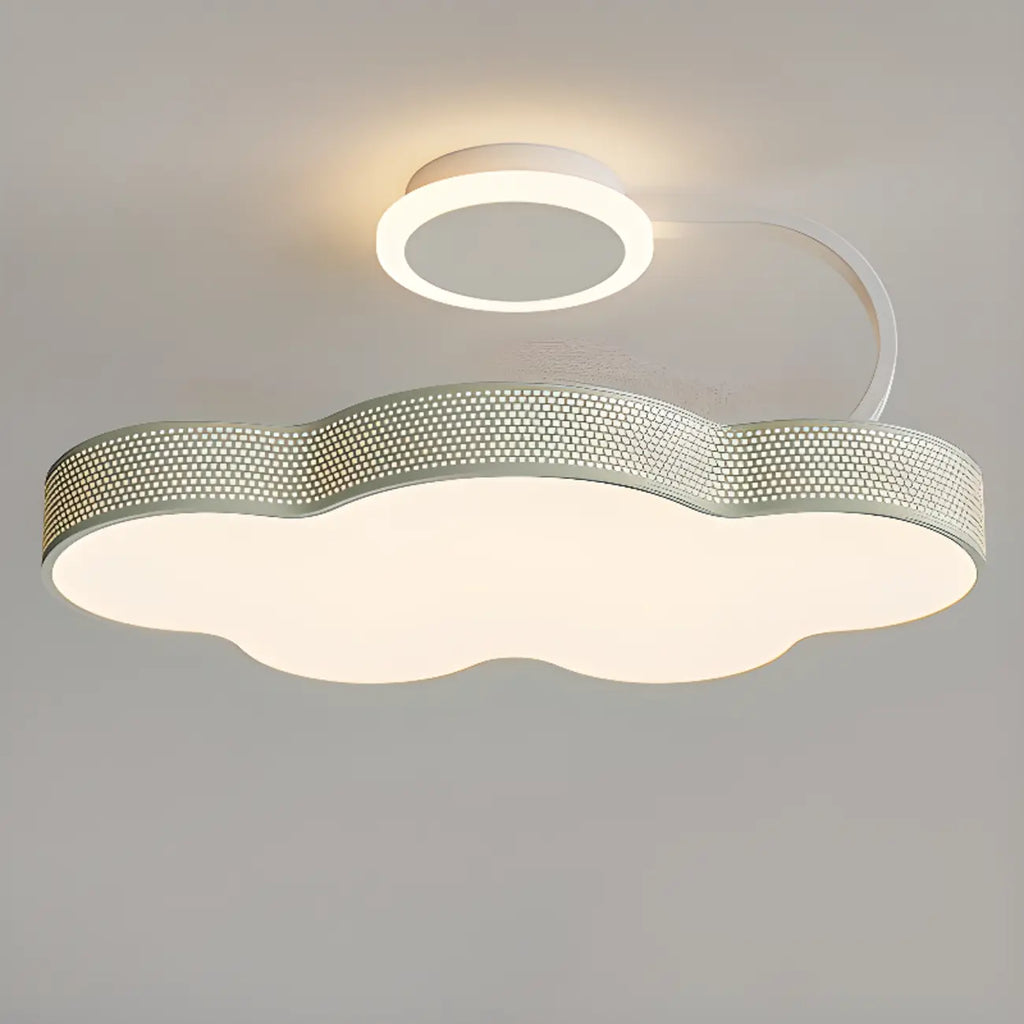 Dimmable Floral LED Ceiling Light with Acrylic Shade