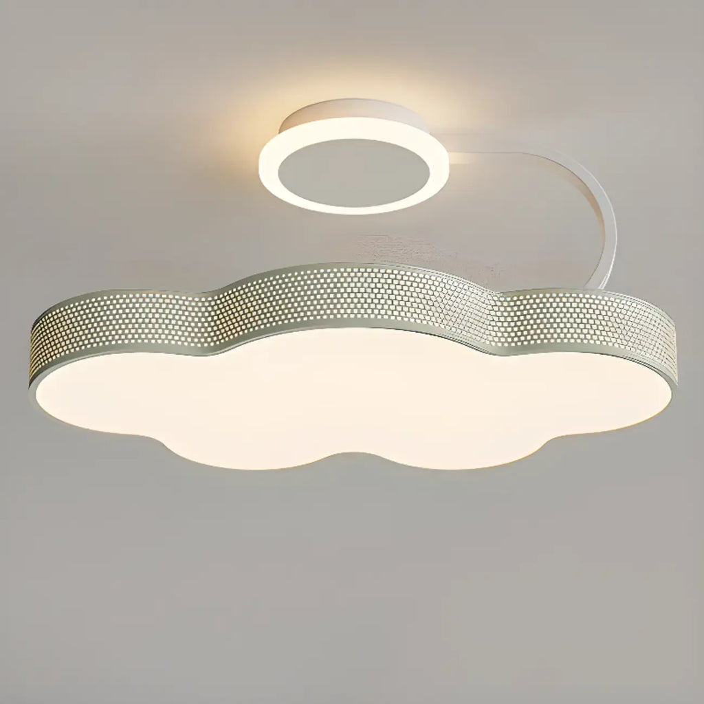 Dimmable Floral LED Ceiling Light with Acrylic Shade
