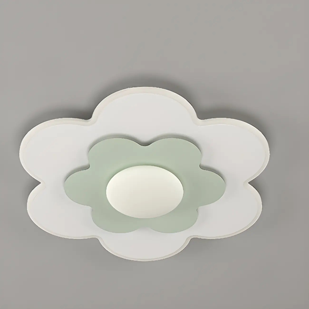 Dimmable Floral LED Ceiling Light with Acrylic Shade