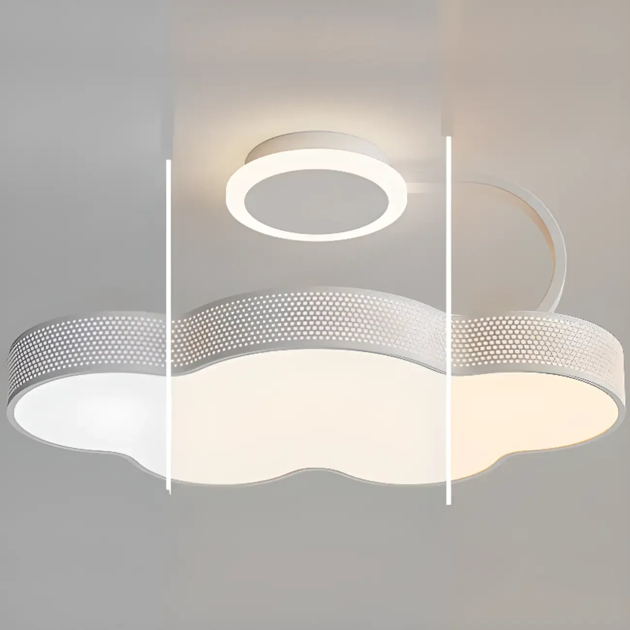 Dimmable Floral LED Ceiling Light with Acrylic Shade