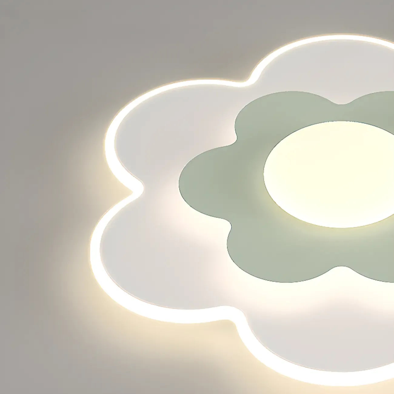 Dimmable Floral LED Ceiling Light with Acrylic Shade