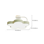 Dimmable Floral LED Ceiling Light with Acrylic Shade