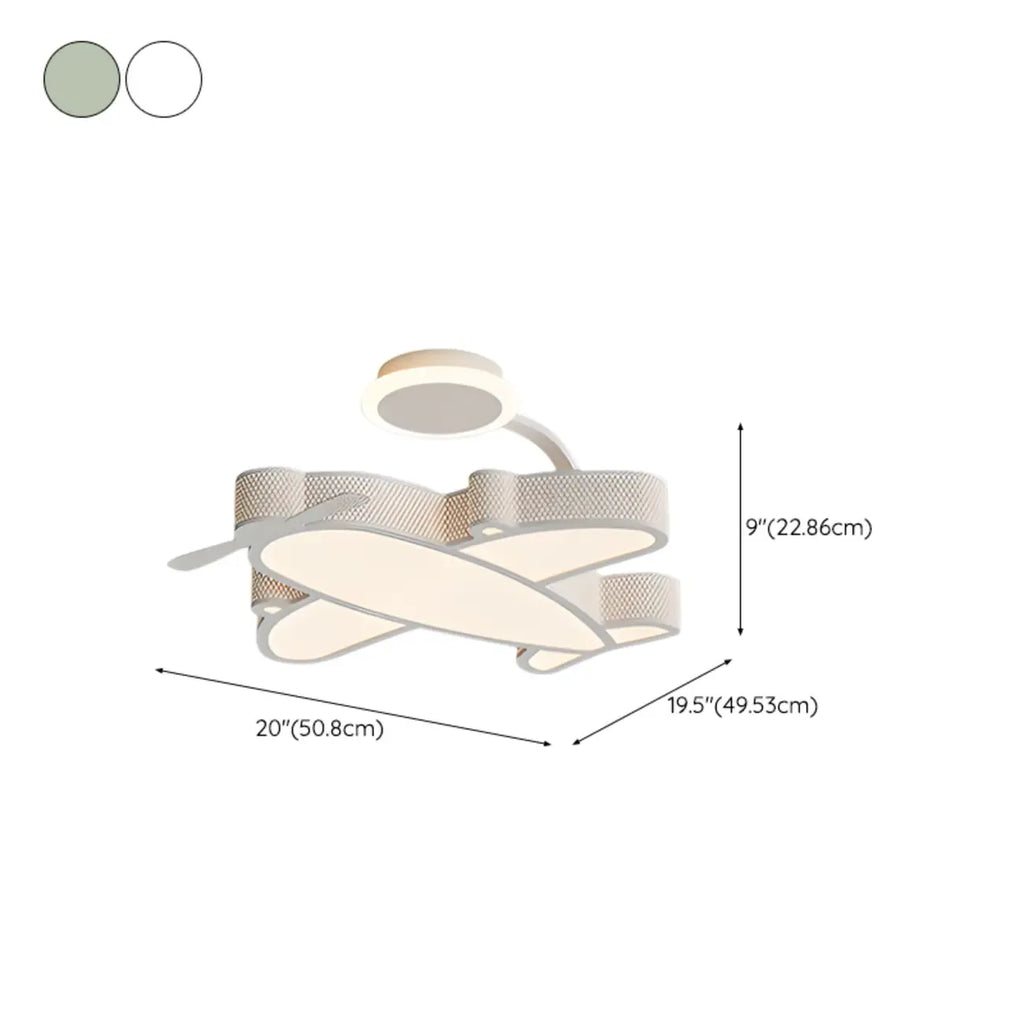 Dimmable Floral LED Ceiling Light with Acrylic Shade