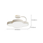 Dimmable Floral LED Ceiling Light with Acrylic Shade