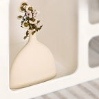 79 Minimalist White Rectangle Wood Open Storage TV Stand