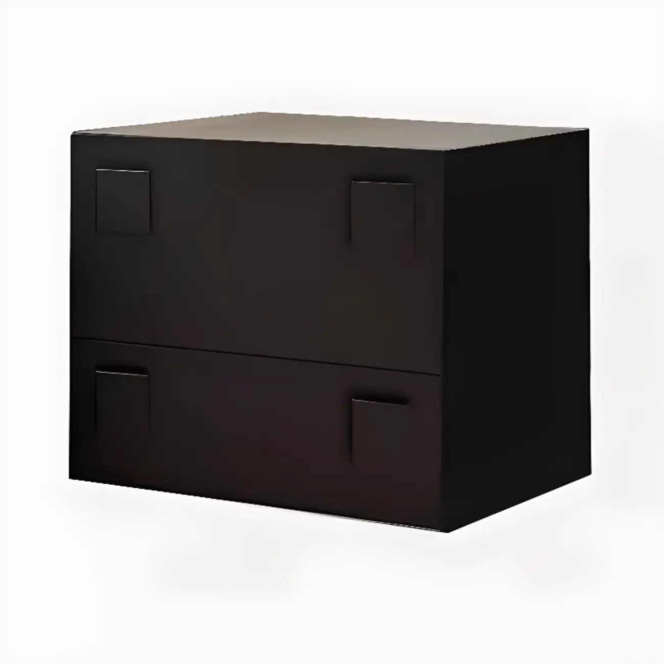 Modern Wooden Matte Black Storage Cabinet for Bathroom