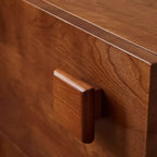 Modern Wooden Matte Black Storage Cabinet for Bathroom