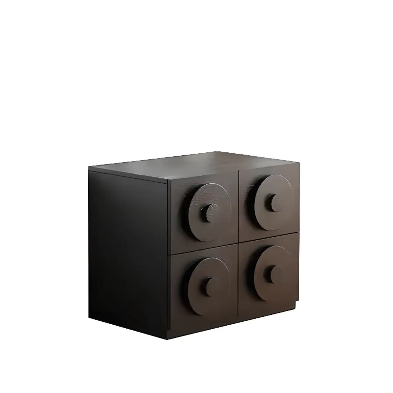 Modern Wooden Matte Black Storage Cabinet for Bathroom