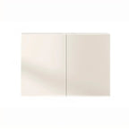 Minimalistic White Rectangular Accent Cabinet for Living Room