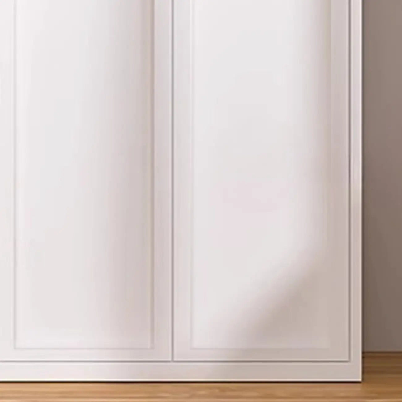 79'' White Alloy Rectangle Storage Cabinet with Exterior Shelf