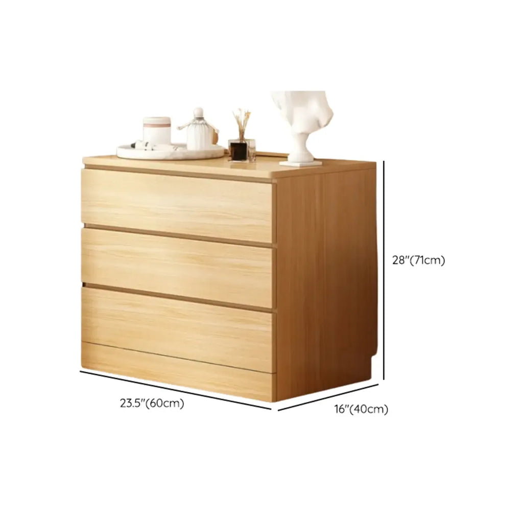 Free-Standing White Storage Cabinet with Drawers for Bedroom
