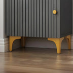 47‘’-71.5H Rectangular Wooden Display Cabinet with Glass Door