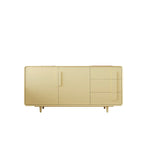 Composite Wood Green Storage Cabinet with Minimalist Style