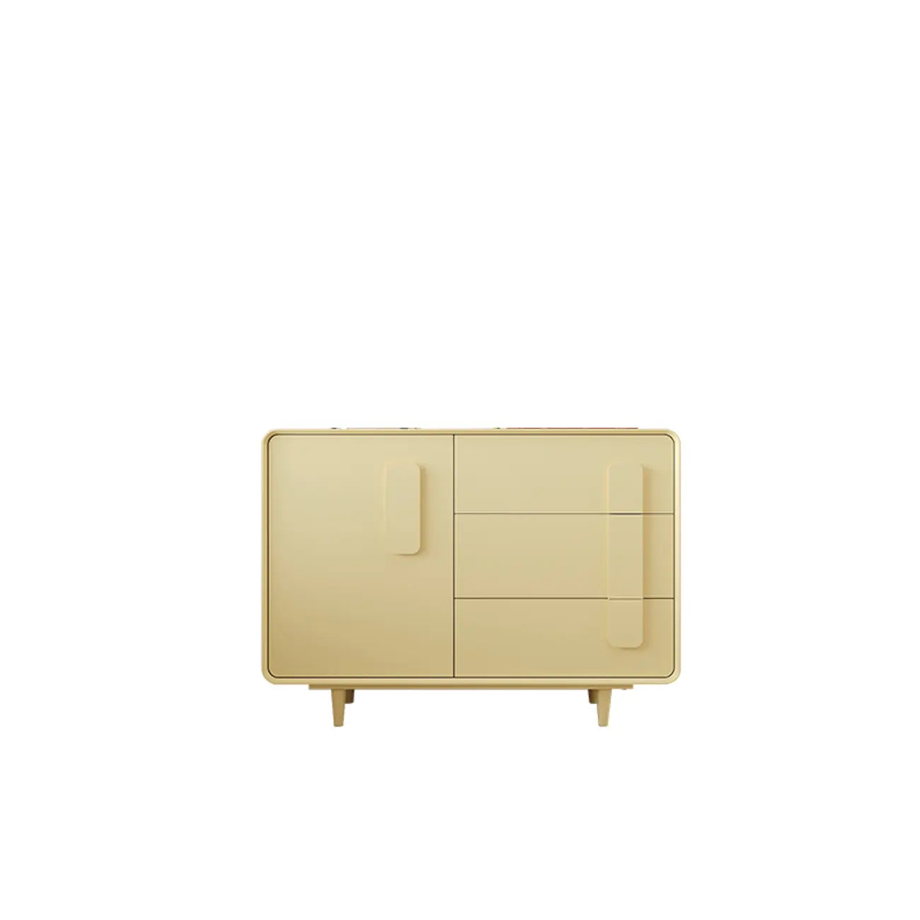 Composite Wood Green Storage Cabinet with Minimalist Style