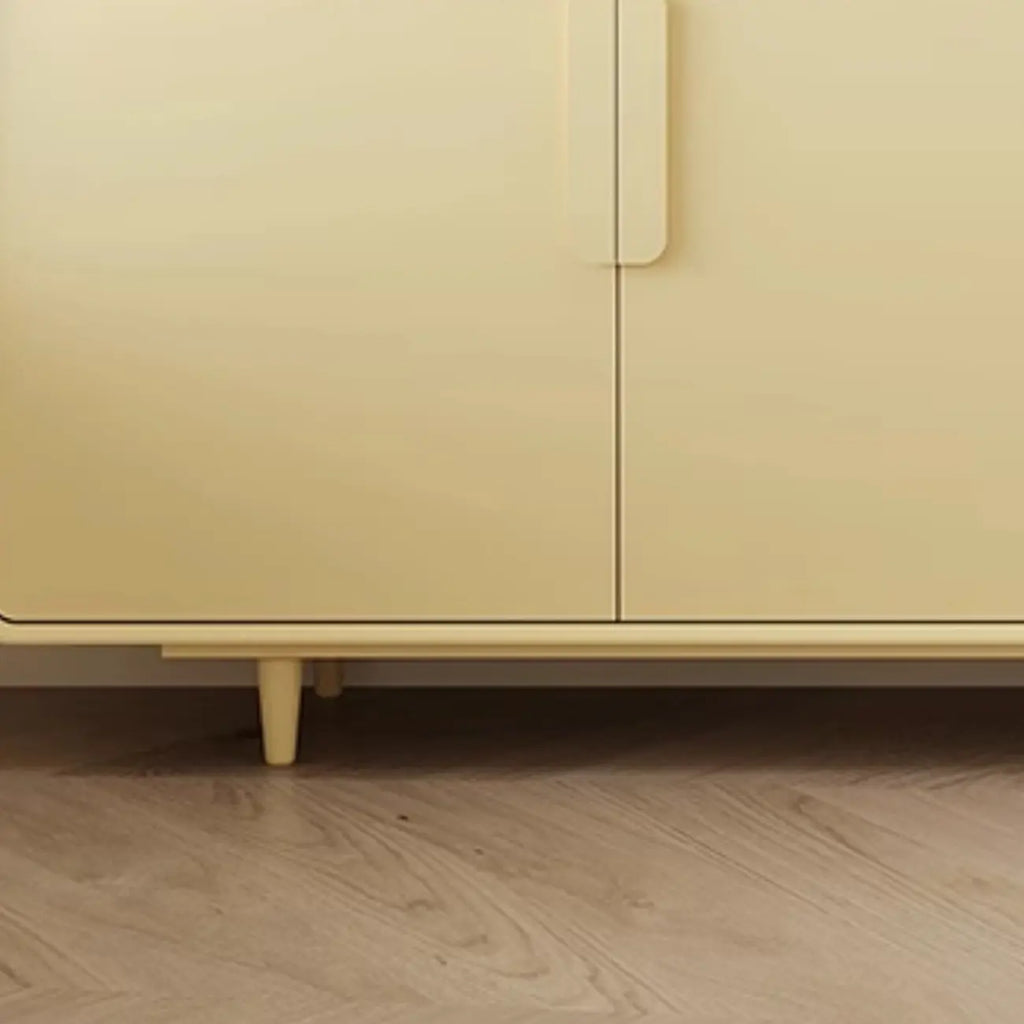 Composite Wood Green Storage Cabinet with Minimalist Style