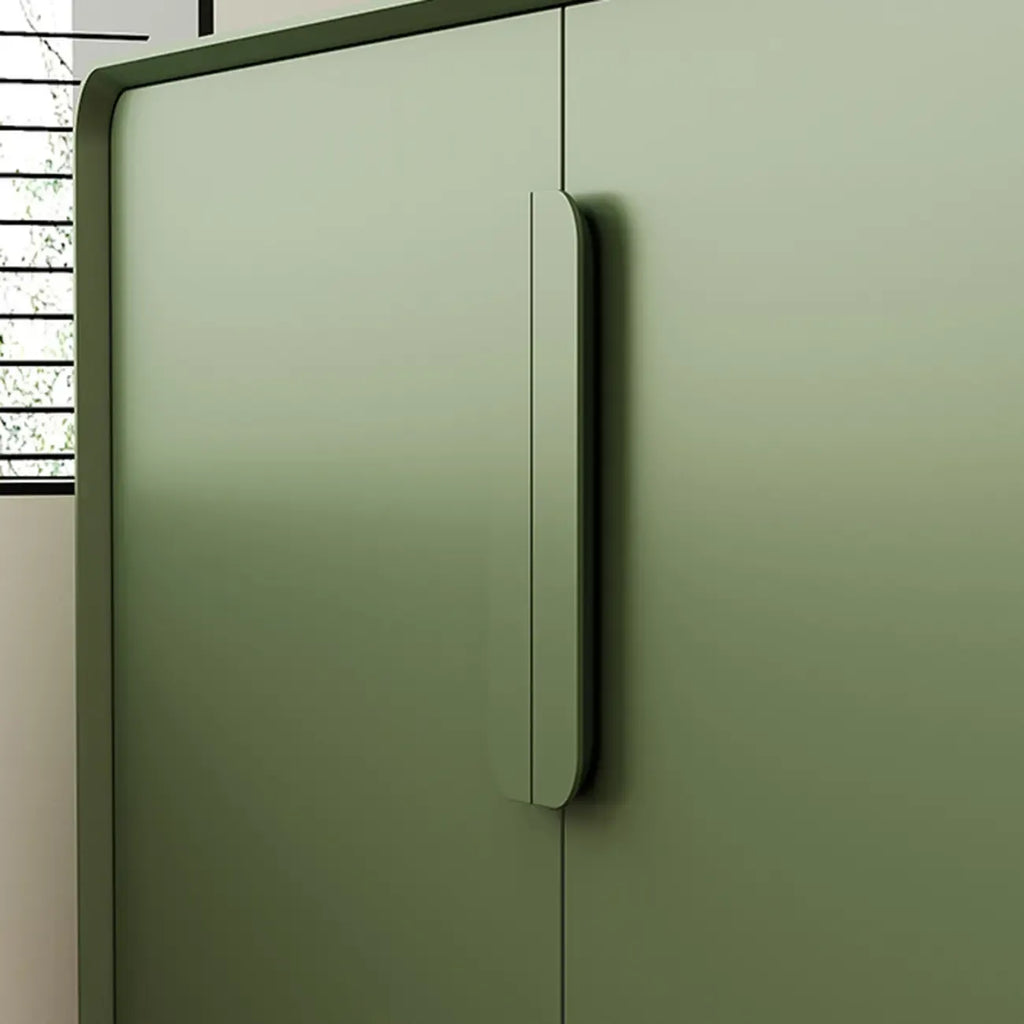 Composite Wood Green Storage Cabinet with Minimalist Style