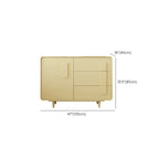 Composite Wood Green Storage Cabinet with Minimalist Style
