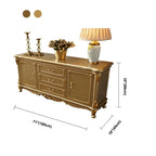 Luxury Gold Wooden Sideboard with Drawers and Doors
