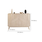 Modern White Wooden Sideboard with Artistic Doors