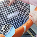 Faux Leather Wingback Rocking Chair with Removable Cushions