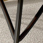 Faux Leather Wingback Rocking Chair with Removable Cushions