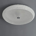 Simple Dimmable Crystal  Flush Ceiling Lamp for Living Room