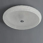 Simple Dimmable Crystal  Flush Ceiling Lamp for Living Room