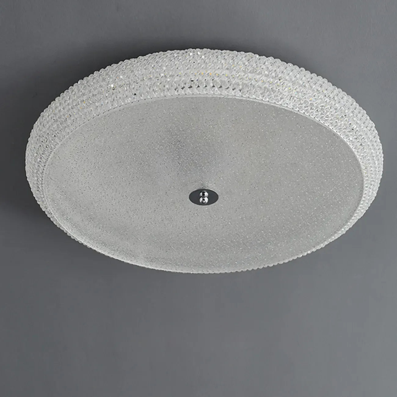 Simple Dimmable Crystal  Flush Ceiling Lamp for Living Room