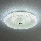 Simple Dimmable Crystal  Flush Ceiling Lamp for Living Room