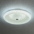Simple Dimmable Crystal  Flush Ceiling Lamp for Living Room