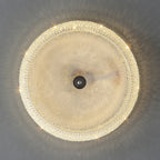 Simple Dimmable Crystal  Flush Ceiling Lamp for Living Room