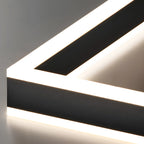 Modern 3-Tier Linear Square Dimmable LED Chandelier