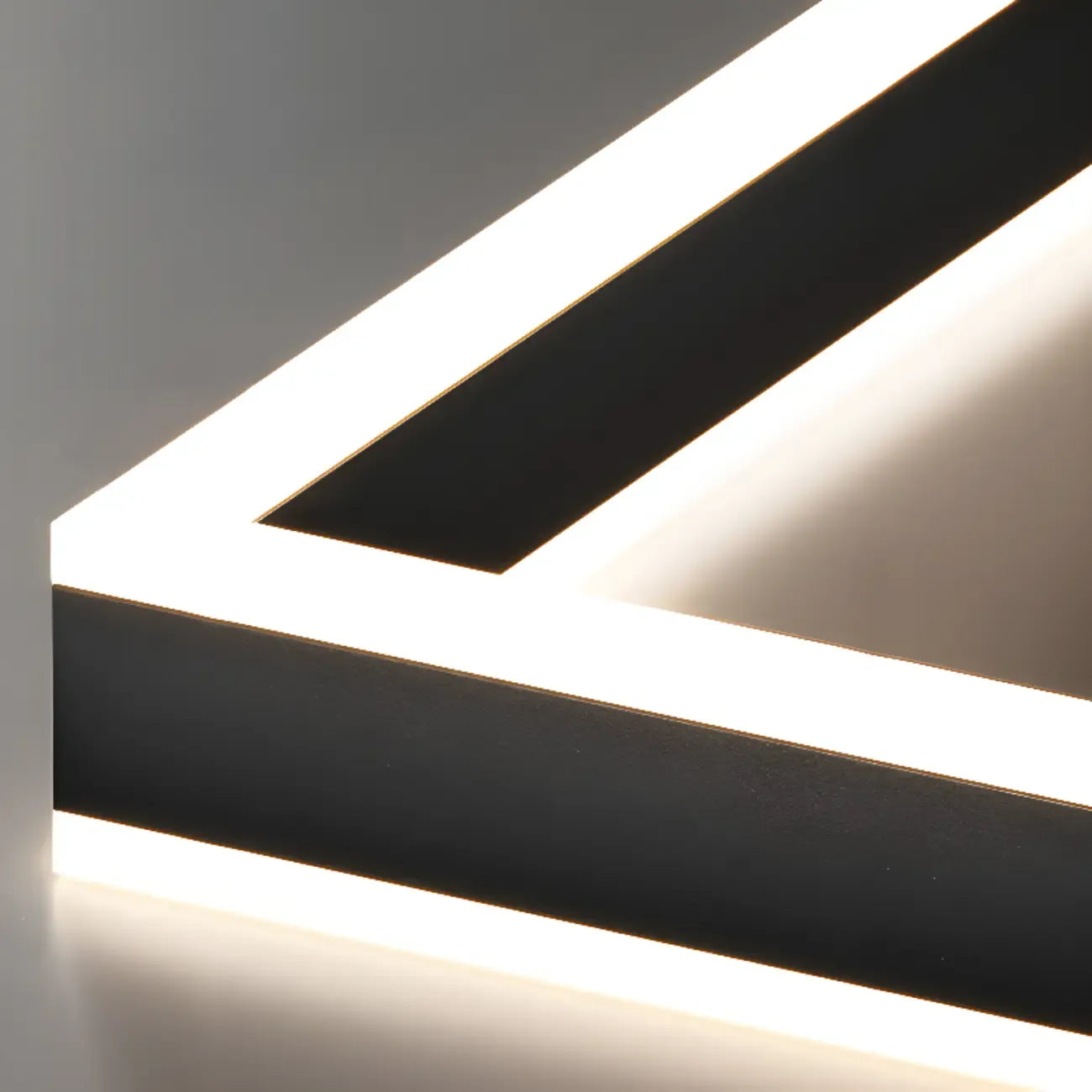 Modern 3-Tier Linear Square Dimmable LED Chandelier