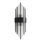 2-Light Geometric Wall Light with Clear Crystal