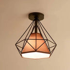 Creative Iron LED Semi Flush Lamp Fixture for Indoor Lighting