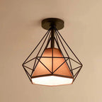 Creative Iron LED Semi Flush Lamp Fixture for Indoor Lighting