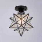 Creative Iron LED Semi Flush Lamp Fixture for Indoor Lighting