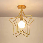 Creative Iron LED Semi Flush Lamp Fixture for Indoor Lighting