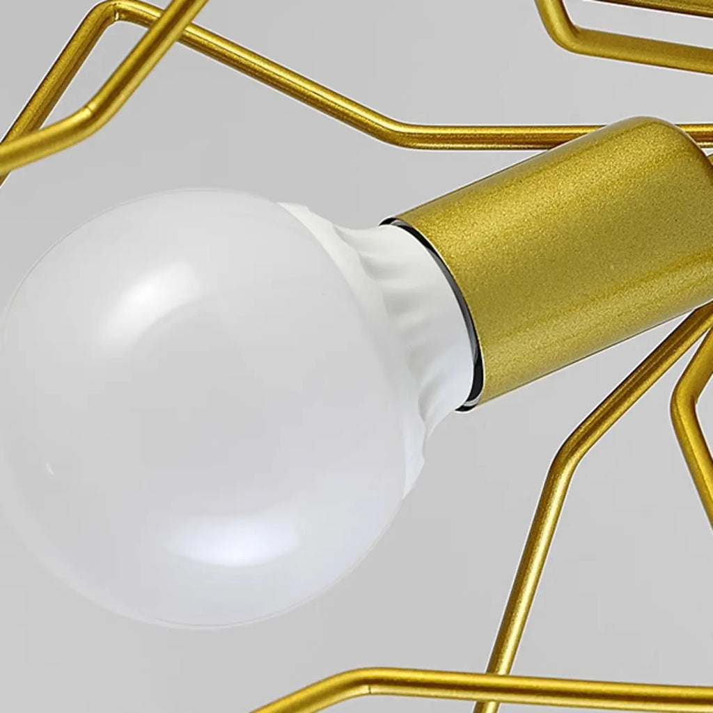 Creative Iron LED Semi Flush Lamp Fixture for Indoor Lighting