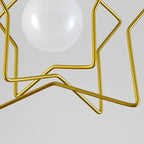 Creative Iron LED Semi Flush Lamp Fixture for Indoor Lighting