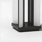 Outdoor Black LED Pillar Table Lamp for Decor with Warm Light