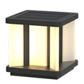 Outdoor Black LED Pillar Table Lamp for Decor with Warm Light