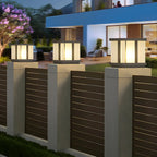 Outdoor Black LED Pillar Table Lamp for Decor with Warm Light