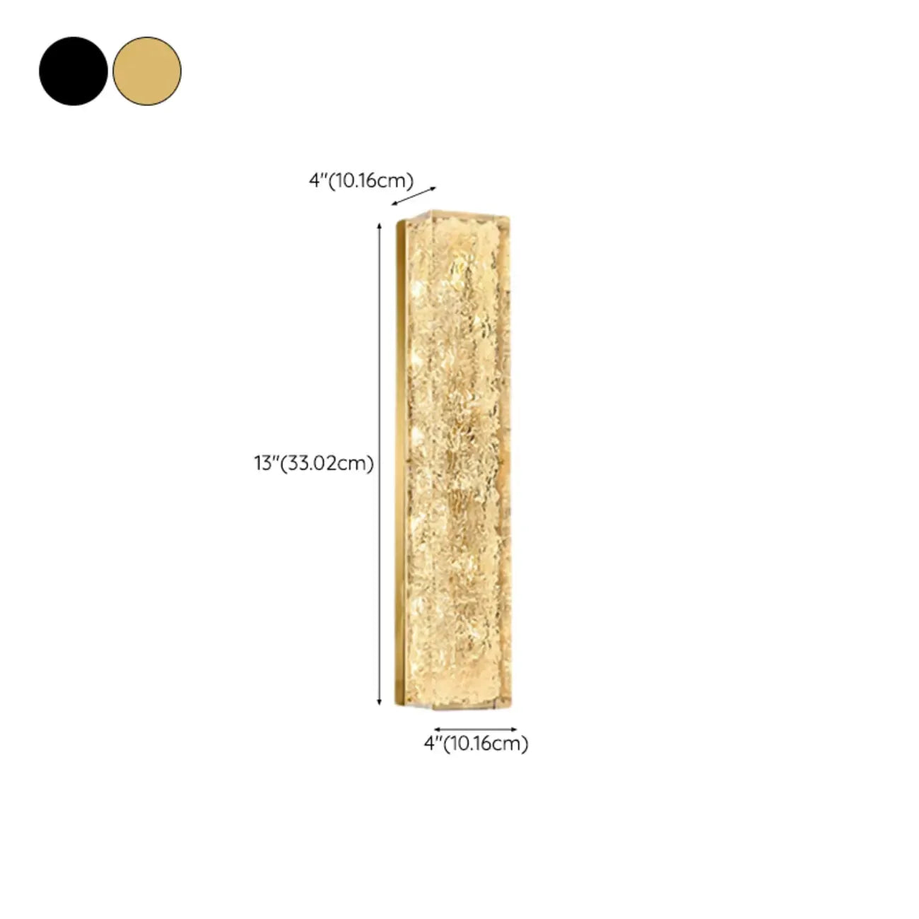 Ambient Metal 3-Color Wall Sconce with Resin Shade